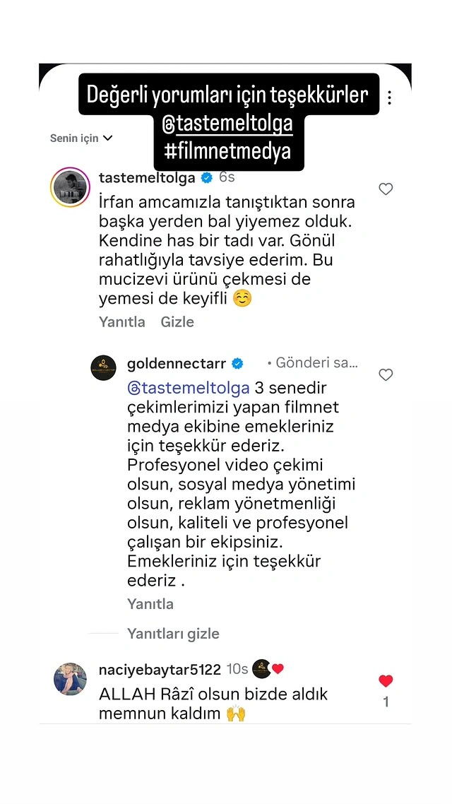 Müşteri yorumu ekran görüntüsü 2