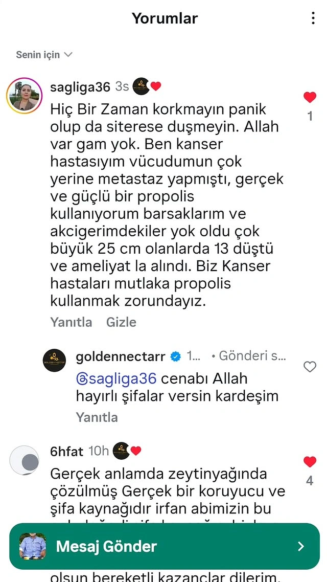 Müşteri yorumu ekran görüntüsü 5